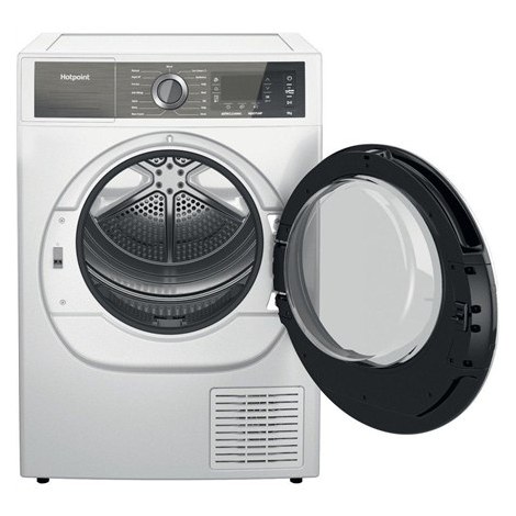 Hotpoint | Dryer | H8 D94WB EU | Freestanding | Heat pump | 9 kg | Class A+++ | LCD display | White | 64.9 cm - 2